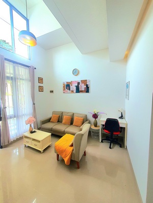 Modern kitchen and dining area