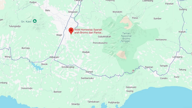 Map location of RAM Homestay